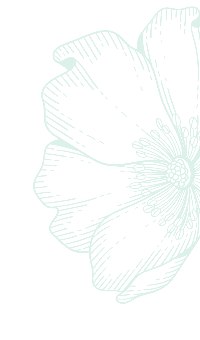 Line art of a flower