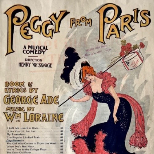 Peggy in Paris playbill